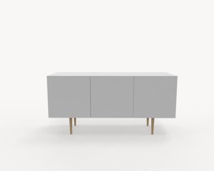 Förvaring & Hyllor Bloom sideboard, vitlackad, Längd 150 cm