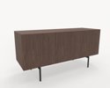 Bild 2 Bloom sideboard, valnöt, metallben, Längd 150 cm